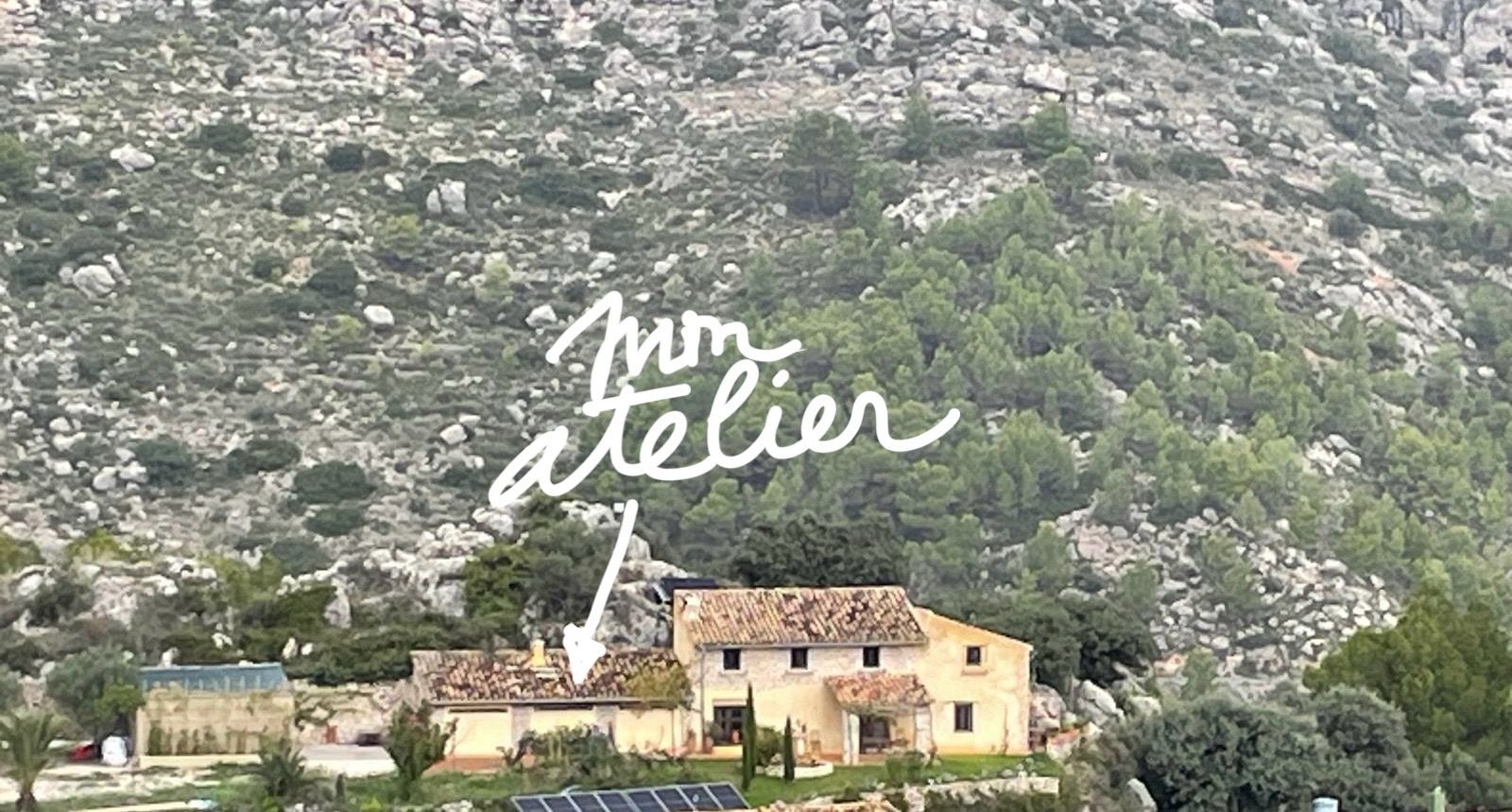 Atelier de Patrice Arnoud à Tàrbena, dans les collines d’Alicante
